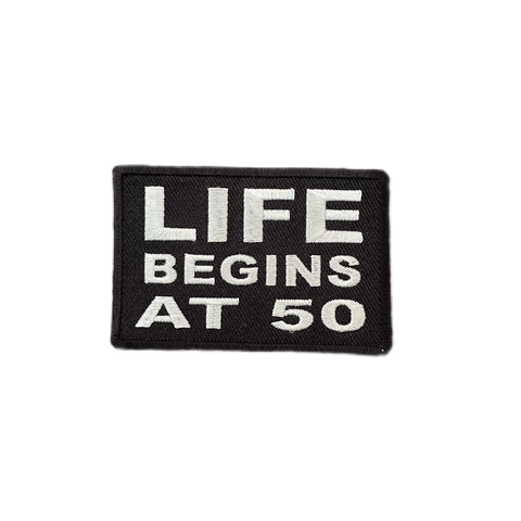 Life-Begins-At-50-Iron-On-Patch