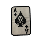 Ace of Spades Skull Card Iron-On Patch