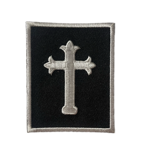 Cross Iron-On Rectangular Patch