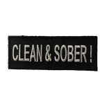 'Clean & Sober!' Iron-On Patch